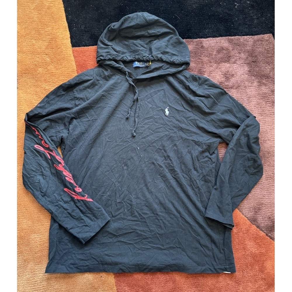 Polo Ralph Lauren Sweater Mens XL Hoodie‎ Casual Lightweight Sweatshirt